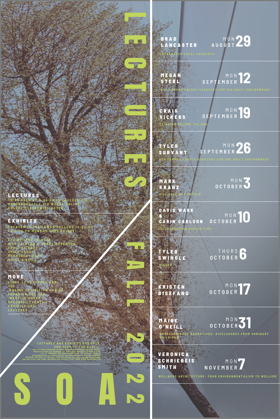 Fall '22 Lecture Series Promotional Poster