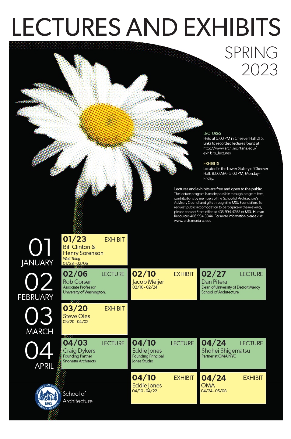 Spring '23 Lecture Series Promotional Poster