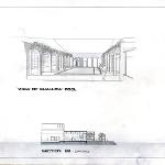 Interior perspective and sectional view