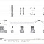 Arch depot Yellowstone entrance structure elevations and plan