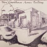 New courthouse annex building exterior perspective