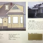 Home with updated design elevation drawing