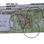 parking lot annotated site plan
