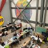 Open plan studio spaces provide all students with a common working space to build models, create drawings, study for classes and attend design studio courses.