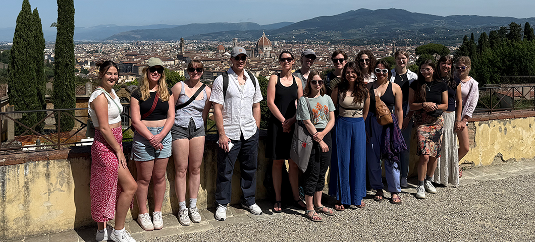 Study Abroad students in Florence, Italy