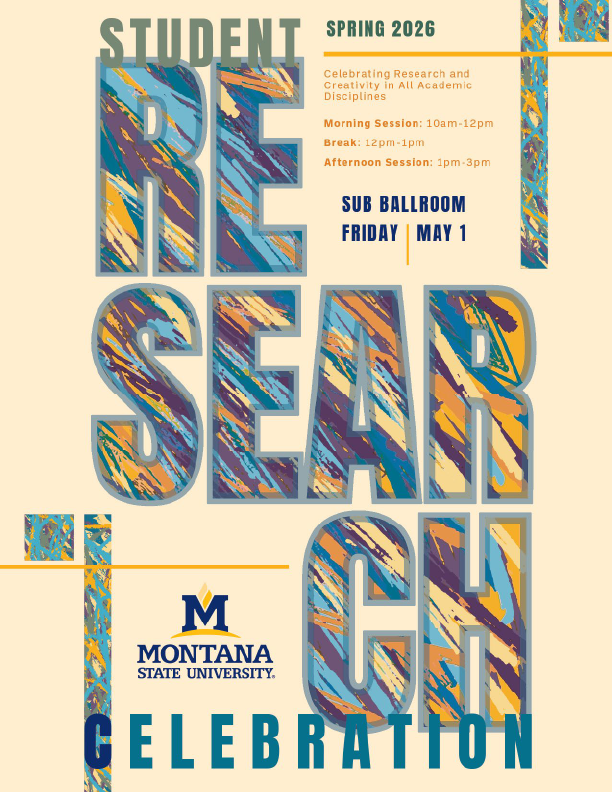 Student Research Celebration on May 1st, 2026 in the SUB Ballroom